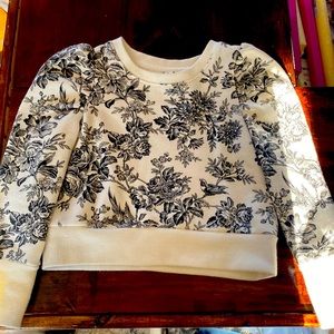 Janie and Jack Floral Toile Sweatshirt